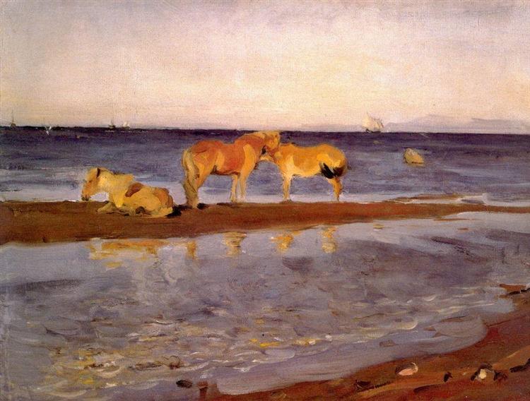 Horses on a Shore, 1905 - Valentin Serov