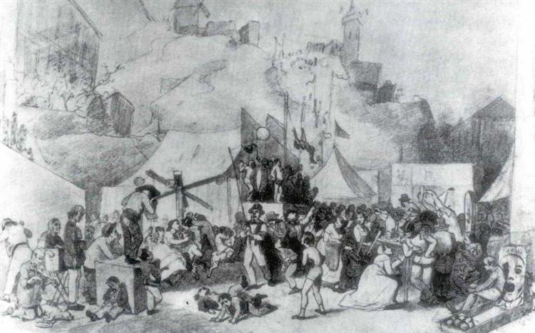 Celebration in the outskirts of Paris, 1864 - Vassili Perov