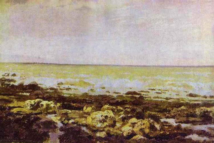 Ebb Tide. Normandy., 1874 - Vasily Polenov