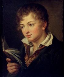 Boy with book - Wassili Andrejewitsch Tropinin