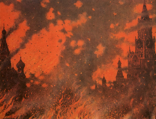 Fire of Zamoskvorechye, c.1896 - Wassili Wassiljewitsch Wereschtschagin