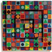▷ Operenccia by Victor Vasarely, 1986, Painting