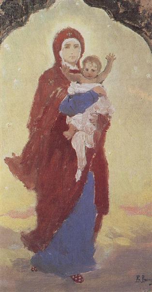 The Virgin and Child - Viktor Vasnetsov