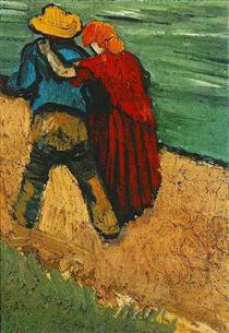 Two Lovers, Arles (Fragment) - 梵谷