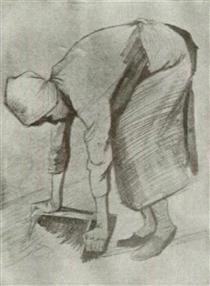 Bending Woman - Винсент Ван Гог