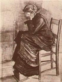 Bent Figure of a Woman - Vincent van Gogh