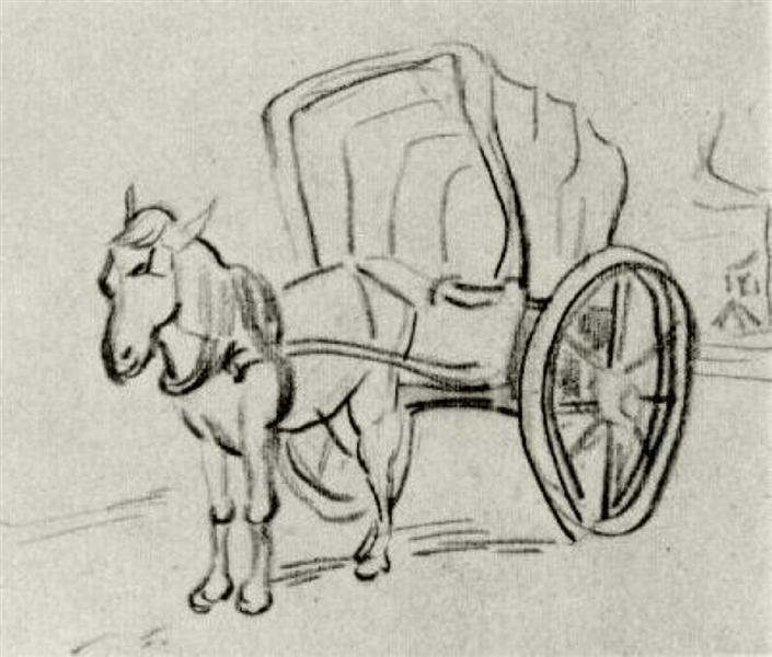 Carriage, 1890 - Vincent van Gogh
