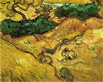 Field with Two Rabbits - Vincent van Gogh