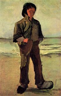 Fisherman on the Beach - Vincent van Gogh