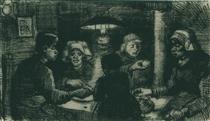 Five Persons at a Meal - Vincent van Gogh