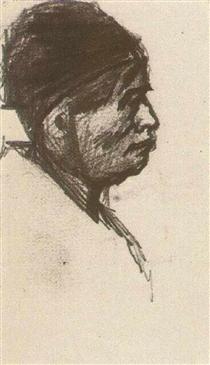 Head of a Man with Cap - Vincent van Gogh