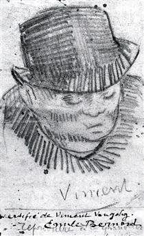 Head of a Man with Hat - Vincent van Gogh