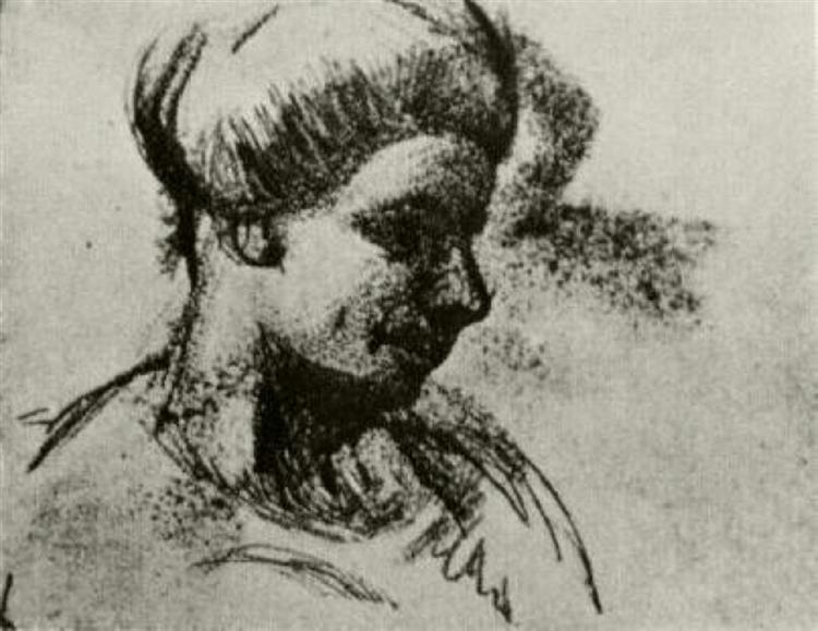 Head of a Woman, 1886 - Винсент Ван Гог