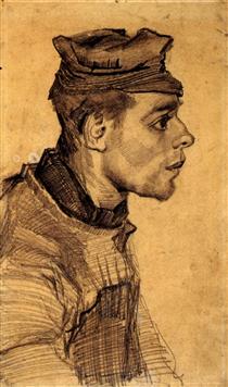 Head of a Young Man - Vincent van Gogh