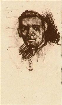 Head of a Young Man, Bareheaded - Vincent van Gogh
