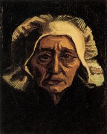 Head of an Old Peasant Woman with White Cap - Винсент Ван Гог