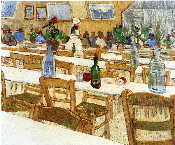 Interior Of A Restaurant 1887 Vincent Van Gogh Wikiart Org