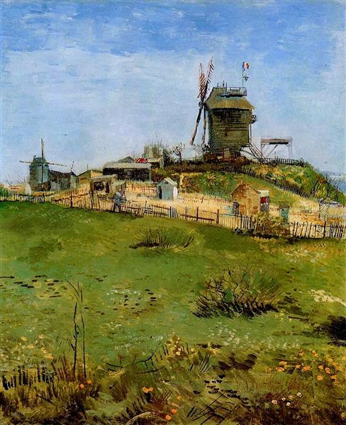 Le Moulin de la Gallette, 1887 - Винсент Ван Гог
