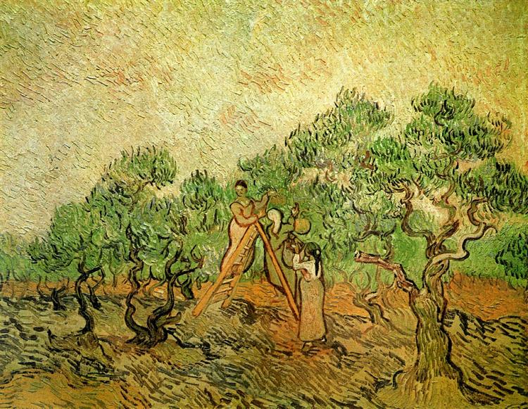 Olive Picking, 1889 - Винсент Ван Гог
