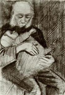 Orphan Man with a Baby in his Arms - Vincent van Gogh