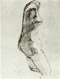 Plaster Torso of a Woman, Seen from the Side - Vincent van Gogh