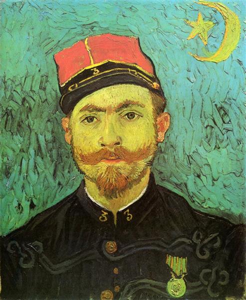 Portrait of Milliet, Second Lieutnant of the Zouaves, 1888 - Vincent van Gogh