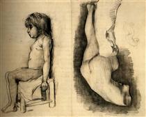 Сидяча дівчинка і Венера - Вінсент Ван Гог