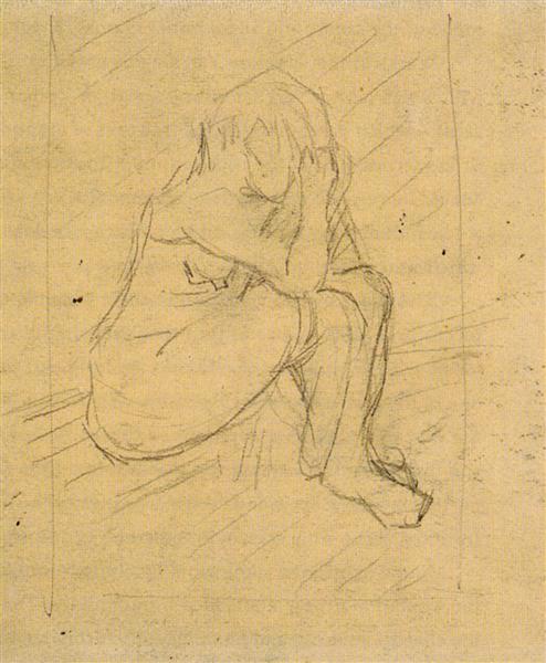 Sorrowing Woman, 1887 - Винсент Ван Гог