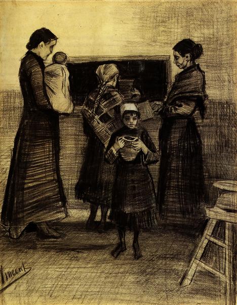 Soup Distribution in a Public Soup Kitchen, 1883 - Винсент Ван Гог