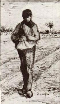 Sower with Hand in Sack - Vincent van Gogh