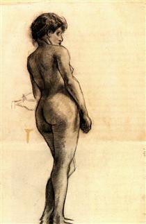 Standing Female Nude Seen from the Back - Vincent van Gogh