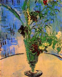 Still Life Glass with Wild Flowers - Vincent van Gogh