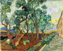 The Garden of St. Paul's Hospital at St. Remy - Vincent van Gogh
