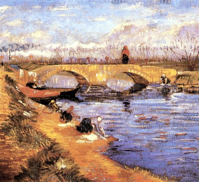 The Gleize Bridge over the Vigneyret Canal, 1888 - Винсент Ван Гог