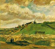 The Hill of Montmartre with Quarry - Vincent van Gogh