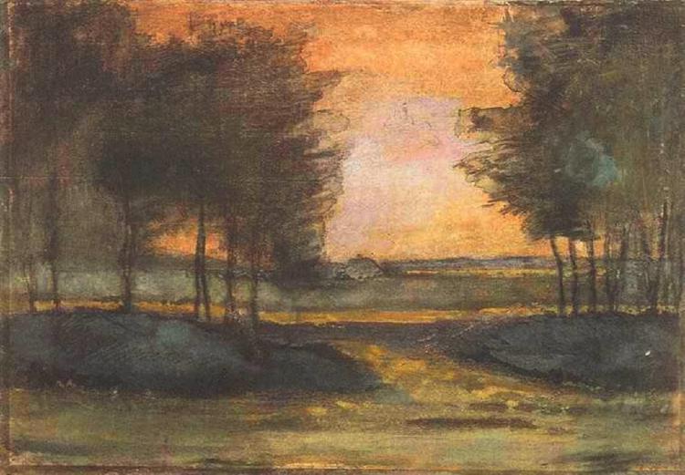 The Landscape in Drenthe, 1883 - Вінсент Ван Гог
