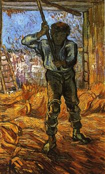 The Thresher (after Millet) - Vincent van Gogh