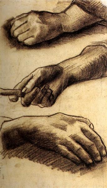 Three Hands, c.1884 - Vincent van Gogh