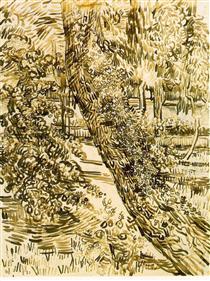 Tree with Ivy in the Asylum Garden - Вінсент Ван Гог