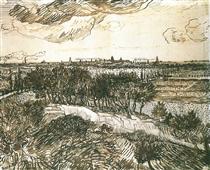 Вид на Арль з пагорба - Вінсент Ван Гог