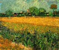 Le Champ de blé aux iris - Vincent van Gogh