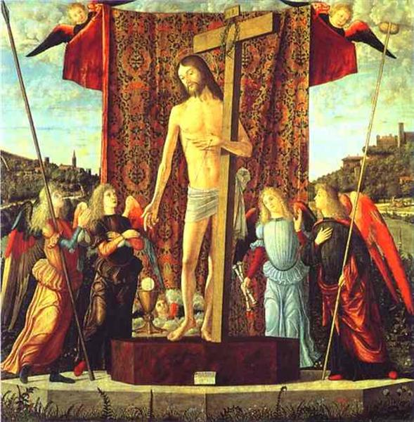 Christ with the Symbols of the Passion Surrounded by Angels, 1496 - Витторе Карпаччо