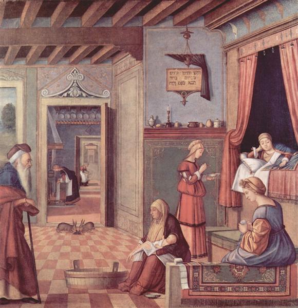The Birth of the Virgin, 1508 - Вітторе Карпаччо