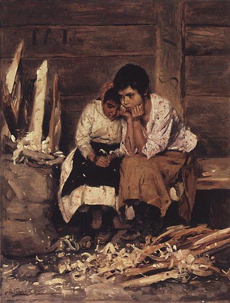 Over the chips, 1892 - Володимир Маковський