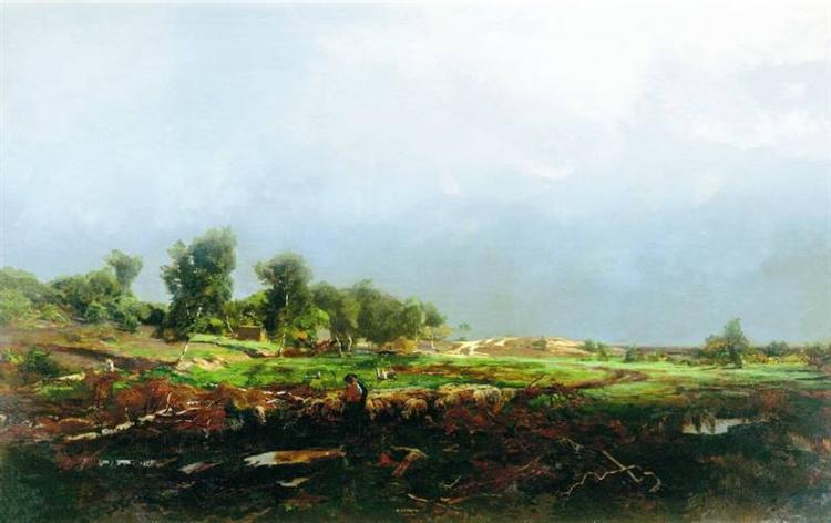 Storm in the field - Wolodymyr Orlowskyj