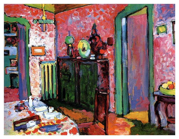 Interior (My dining room), 1909 - Wassily Kandinsky