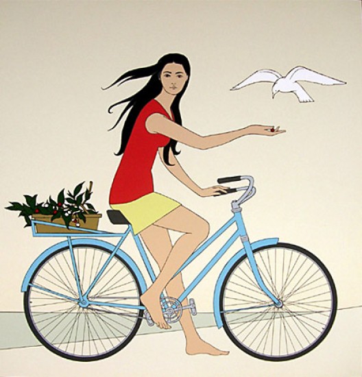 Blue Bicycle, 1979 - Will Barnet