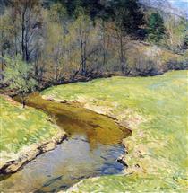 The Sunny Brook, Chester, Vermont - Willard Metcalf