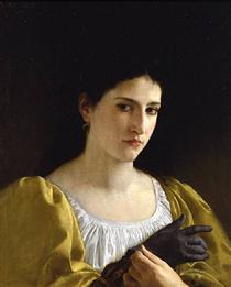 Lady with Glove - William-Adolphe Bouguereau