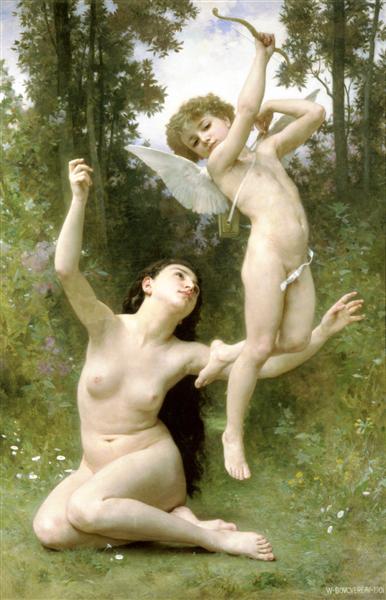 Love takes off, 1901 - Вильям Адольф Бугро